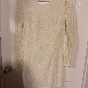 Elegant off white Lace Dress
